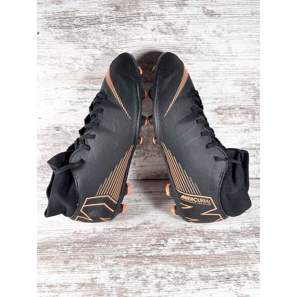 Men's Nike Superfly 6 Elite ACC Flyknit FG Black/Orange Soccer Cleats Sz 7 - Picture 6 of 9